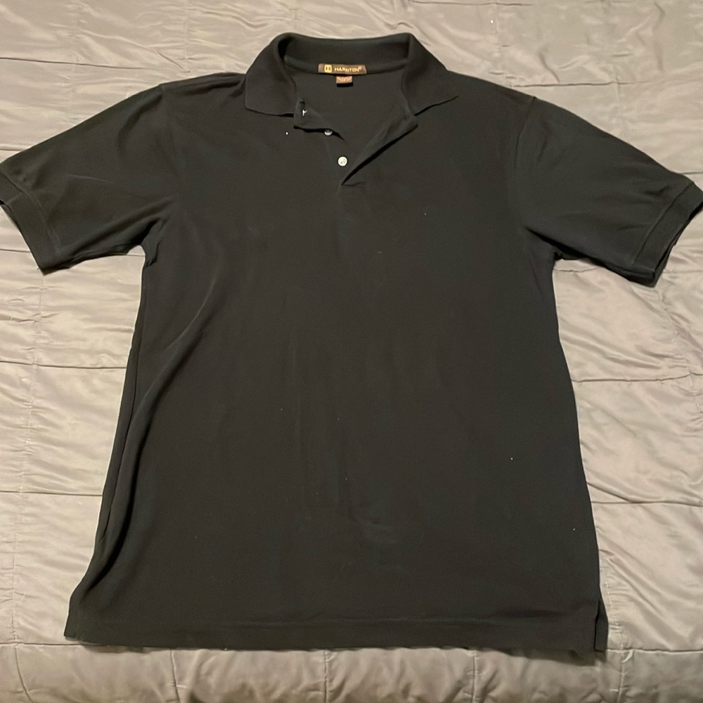 Harriton Men’s Polo - Black